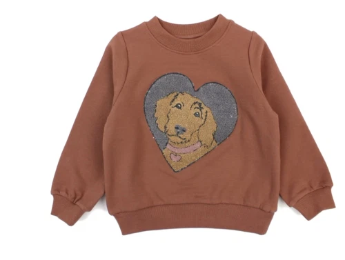 Wheat sweatshirt Terry dog vintage rose